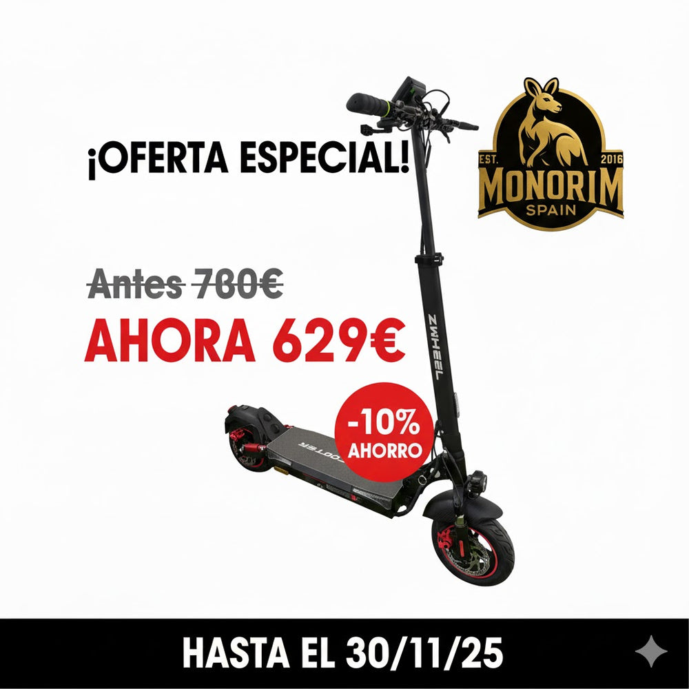 ZWHEEL ZRino 15Ah Scooter, zugelassen von DGT (Aktion bis 01.12.) 