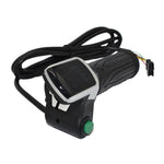 Acelerador de puño con indicador de batería (36V) y botón pulsador - Conector SM