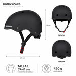 Casco Urbana Regulable Talla L Color Negro