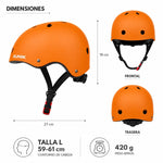 Casco Urbana Regulable Talla L Color Orange