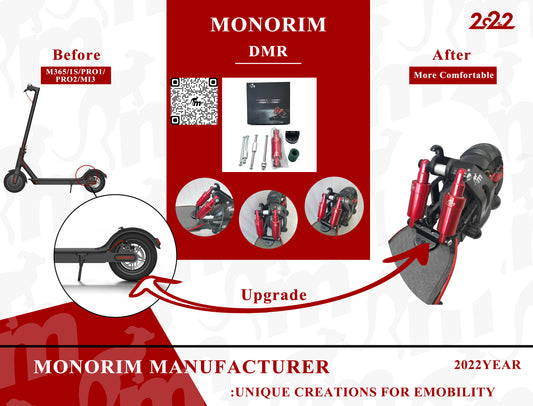 Mejora doble suspension trasera para xiaomi standard y pro (MONORIM)