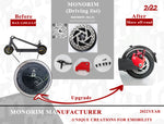 Tapa motor MONORI,500W para Ninebot G30 con acople de freno y maneta