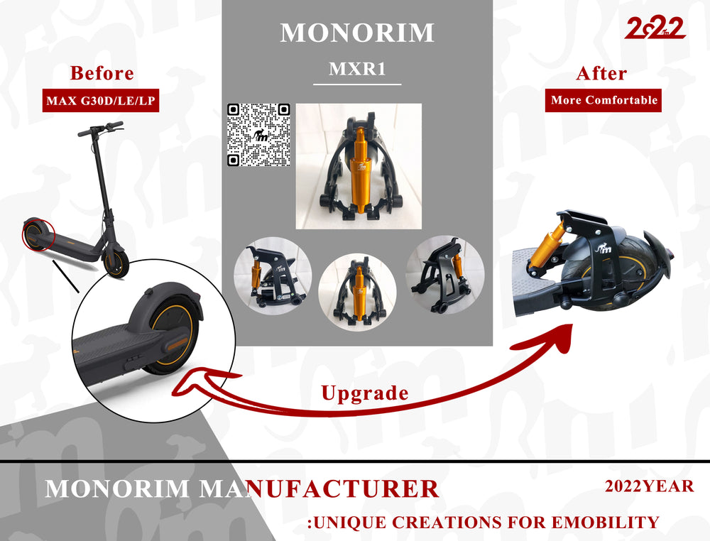 Suspension trasera monorim para ninebot g30 (MONORIM)
