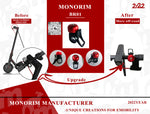 TIMBRE ROJO IONIZADO MONORIM CON ENGANCHE PARA GUARDABARROS (MONORIM)