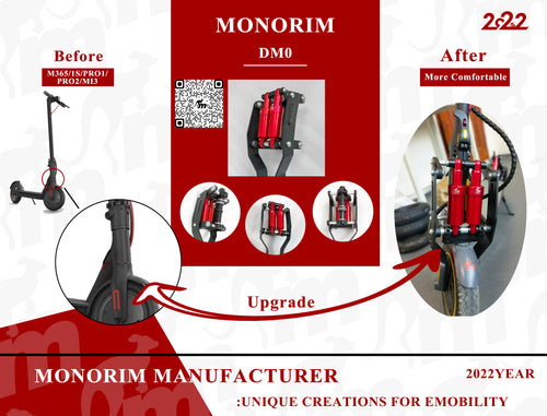 DOUBLE SUSPENSION AVANT MONORIM / POUR XIOAMI STANDARD ET PRO