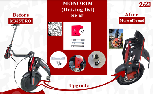 KIT DE CONVERSION FREIN AVANT ET MOTEUR ARRIERE POUR XIAOMI STANDARD
