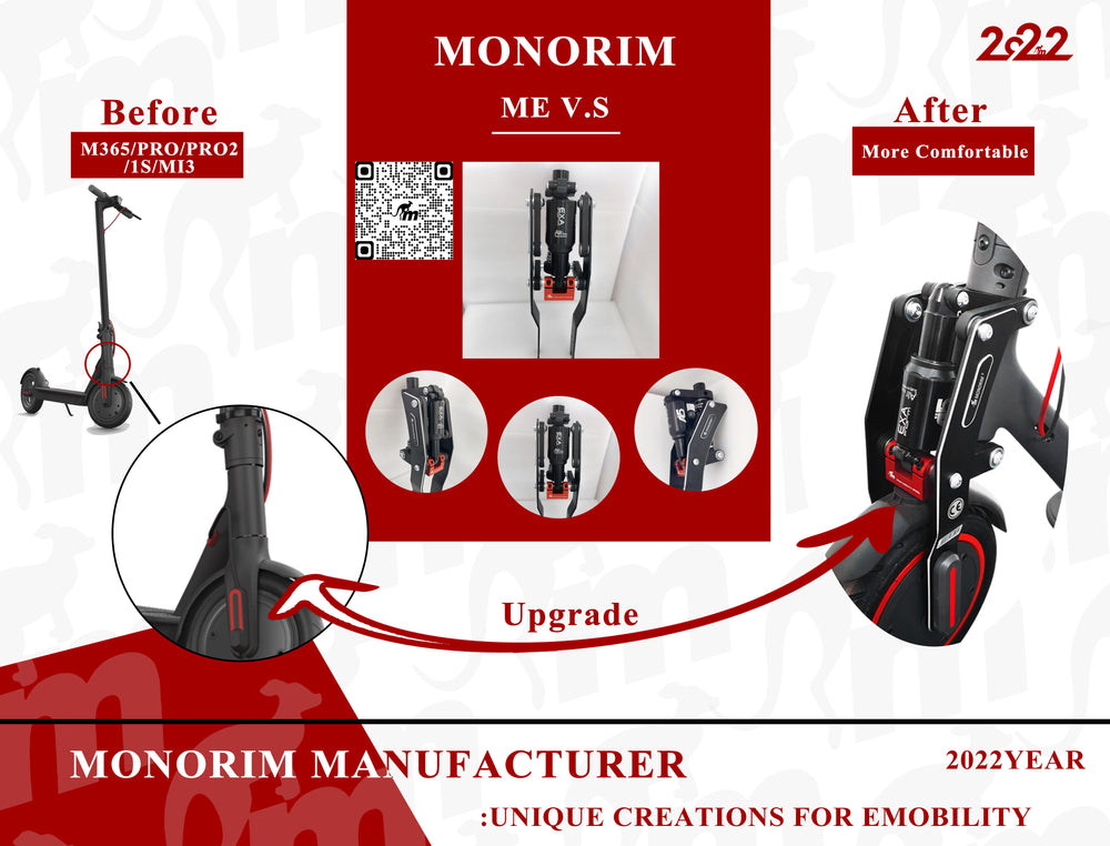 Suspension MONORIM delantera aire regulable (exa) / para xiaomi standard y pro