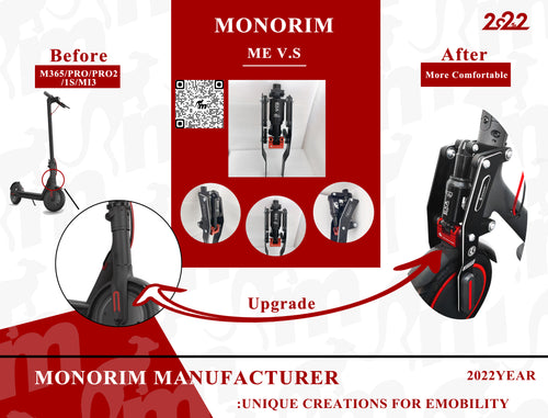 SUSPENSION PNEUMATIQUE AVANT RÉGLABLE MONORIM / POUR XIAOMI STANDARD ET PRO