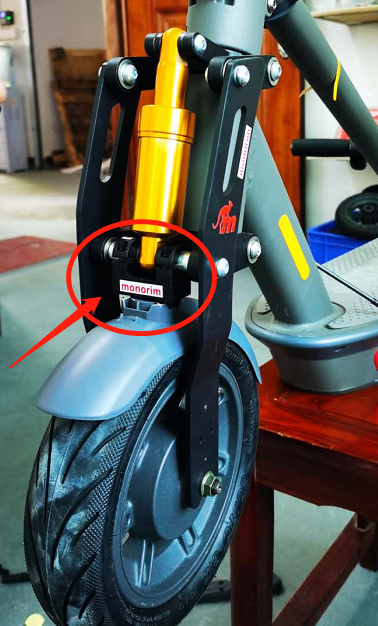 Adaptador/soporte de guardabarros de suspensión para Xiaomi M365 1S Essential Pro/ Ninebot(MONORIM)